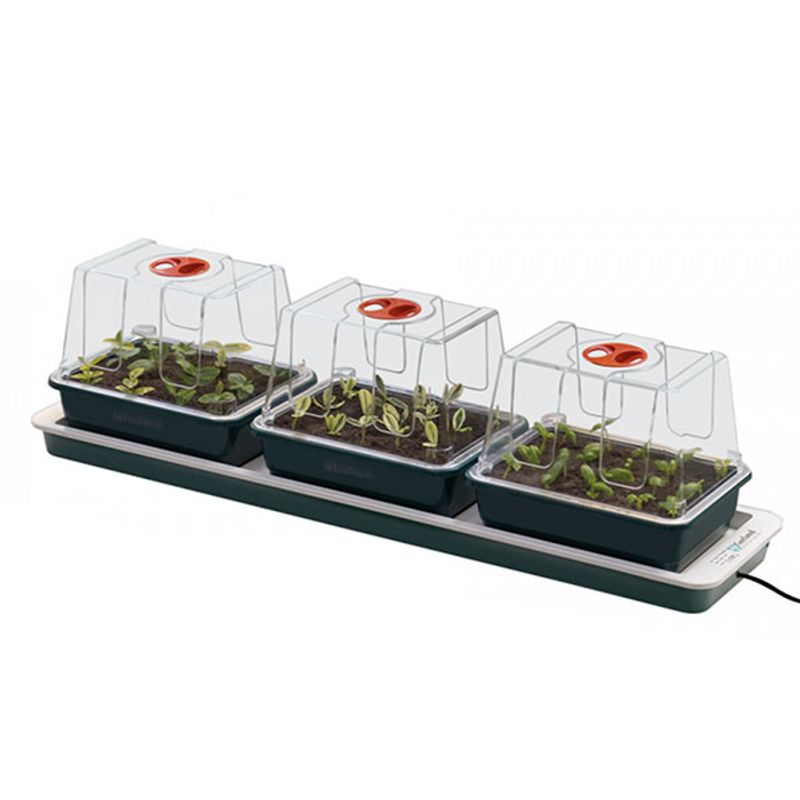 Minidrivhus for vinduskarm med varme, Garland Trio Top