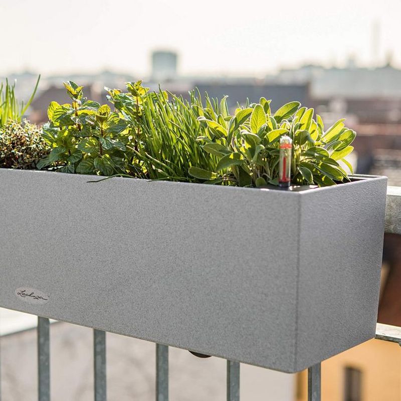 Balconera Stone 80 'Graphite Black', Lechuza Balkongkasse