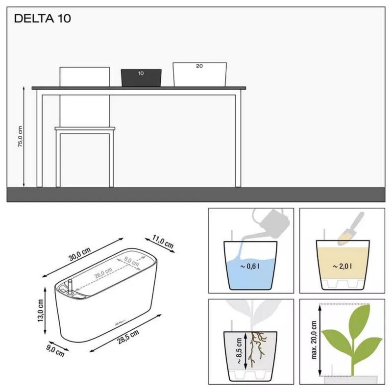 Delta 10, Lechuza blomsterpotte